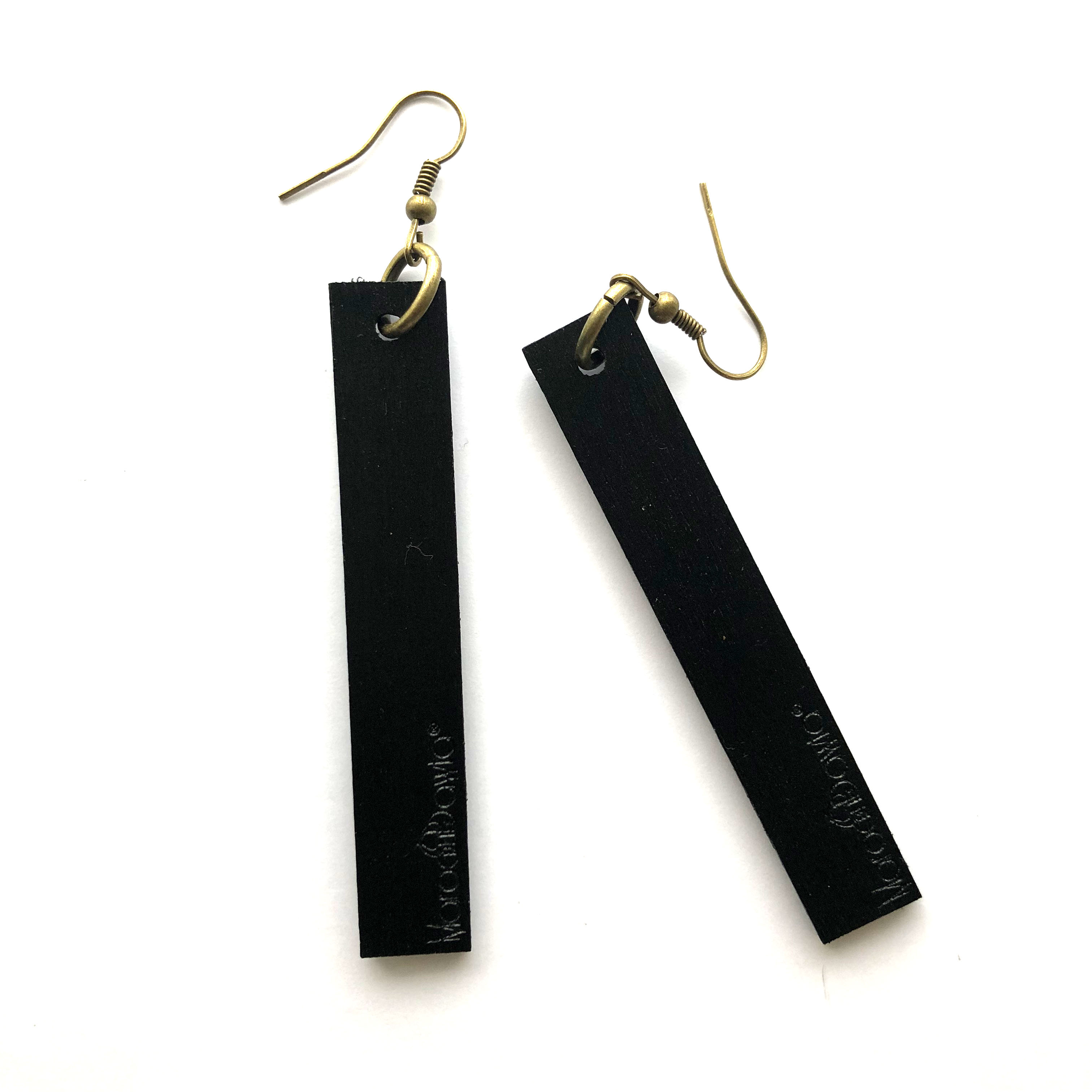 long rectangle earrings